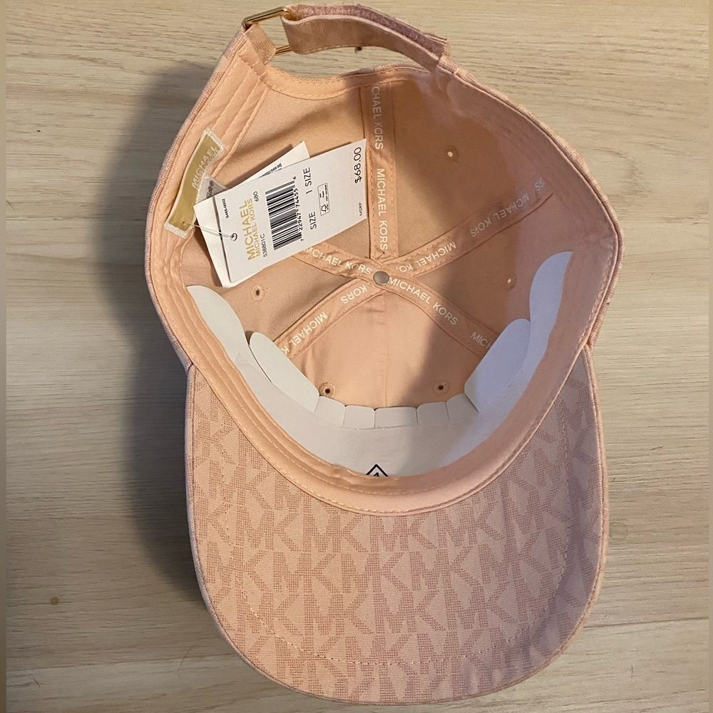 Michael Kors Light Pink Monogram Cap - Picture 2 of 5